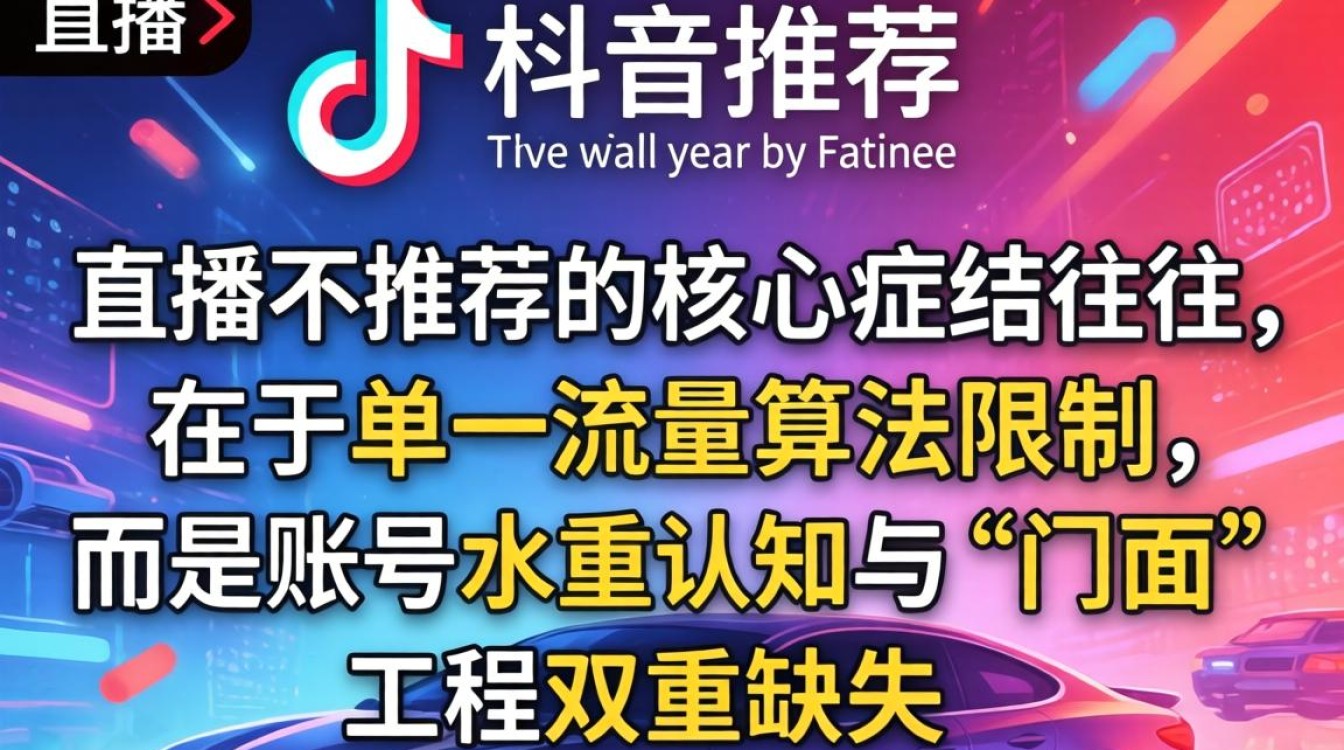 抖音直播没有推荐流量怎么办