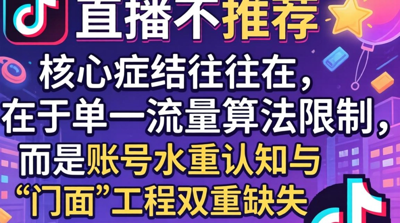 抖音直播没有推荐流量怎么办