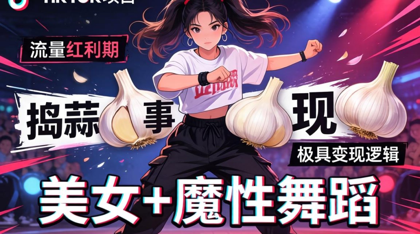 美女捣蒜舞tiktok怎么变现