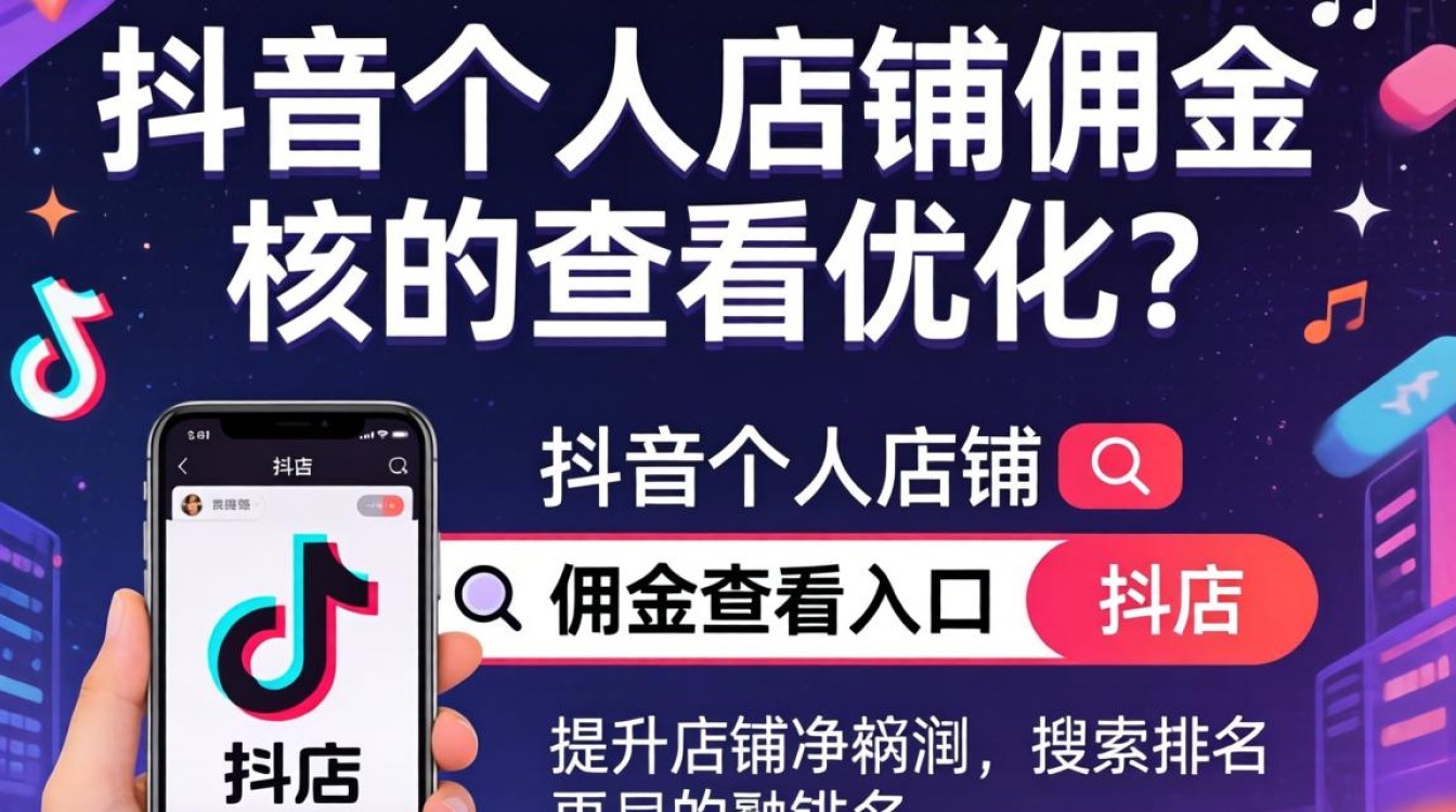 抖音个人店铺怎么看佣金