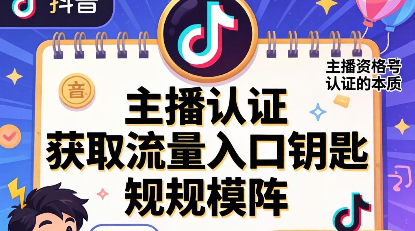 抖音主播认证需要什么条件