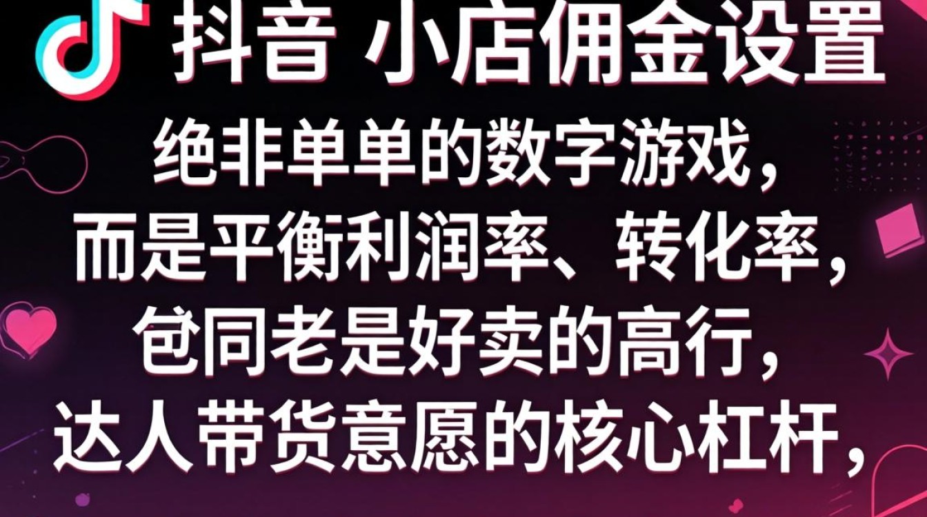 TikTok小店怎么设佣金