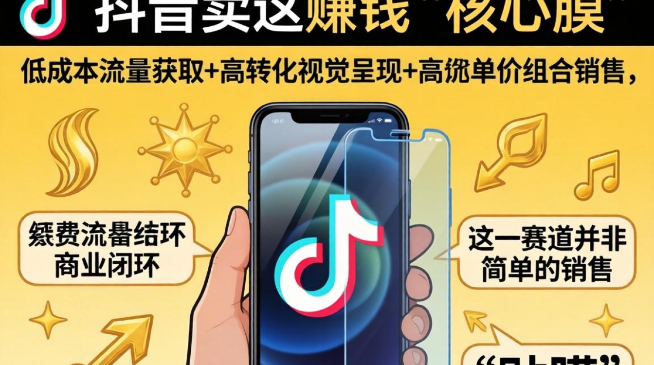 怎么在抖音卖手机膜赚钱