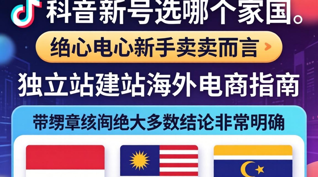 TikTok新号选哪个国家好?海外电商独立站建站指南 TikTok新号选哪个国家好