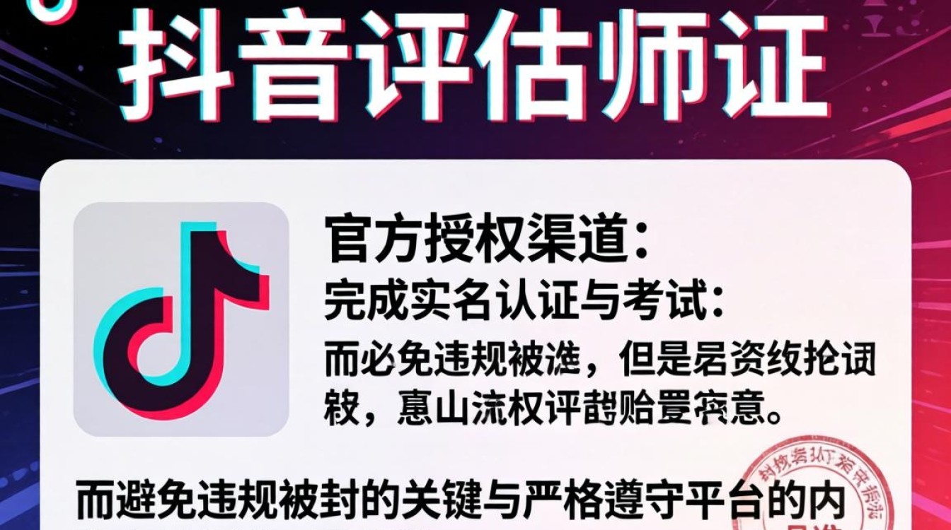 抖音评估师考证需要什么条件