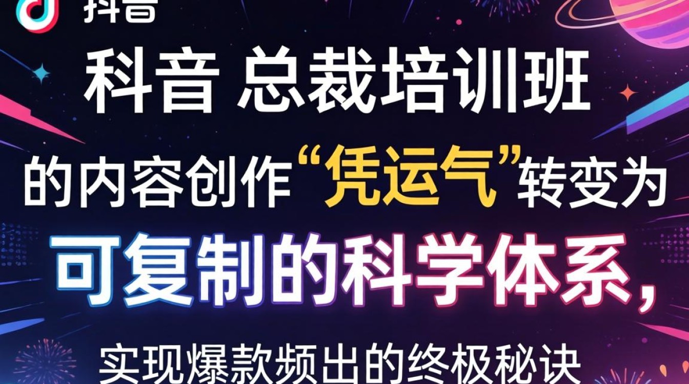 TikTok总裁培训班教什么内容创作技巧