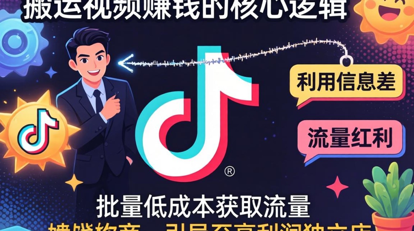 TikTok搬运视频怎么赚钱?新手如何通过搬运月入过万 TikTok搬运视频怎么赚钱