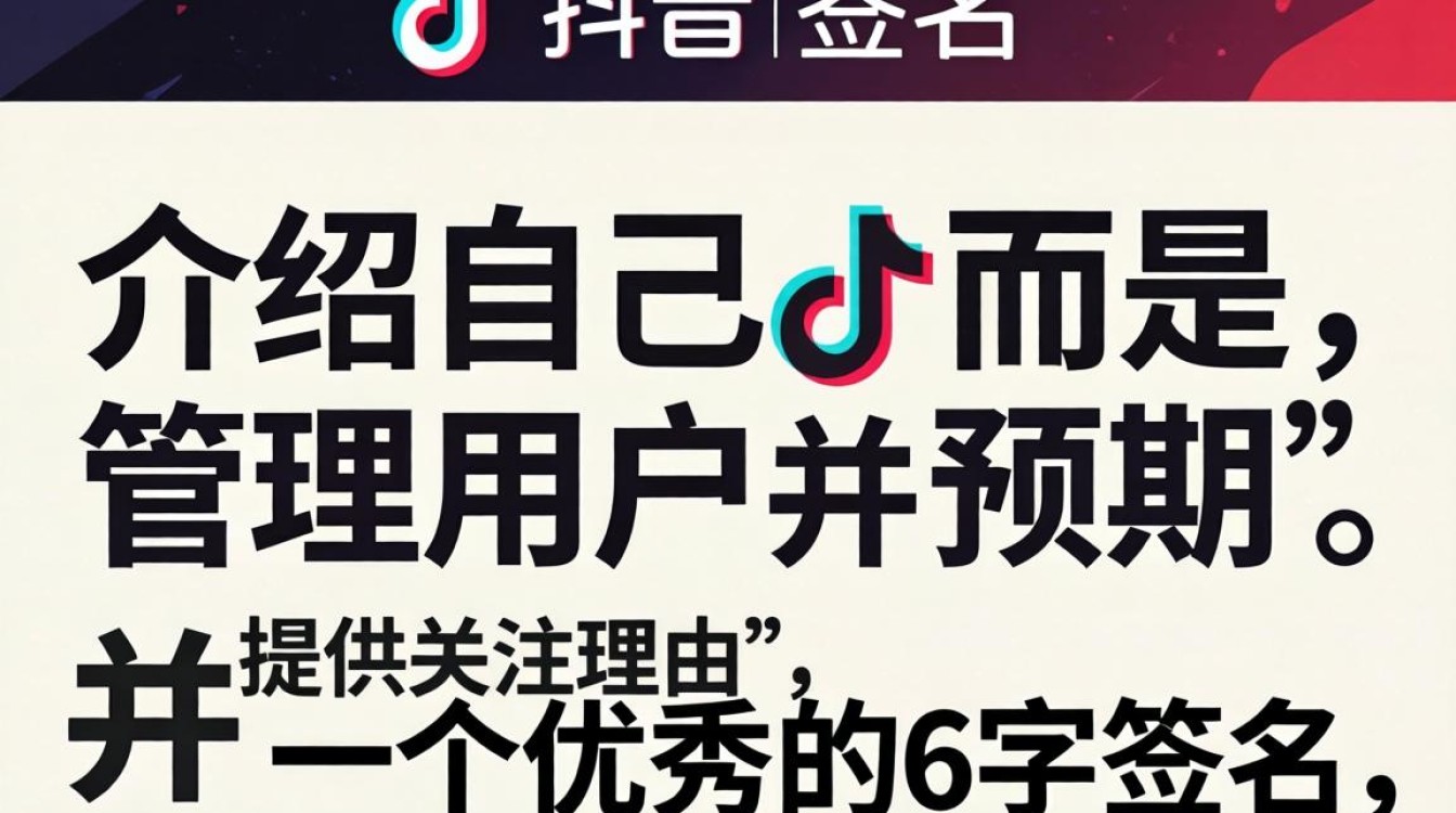 抖音签名简短6字怎么写