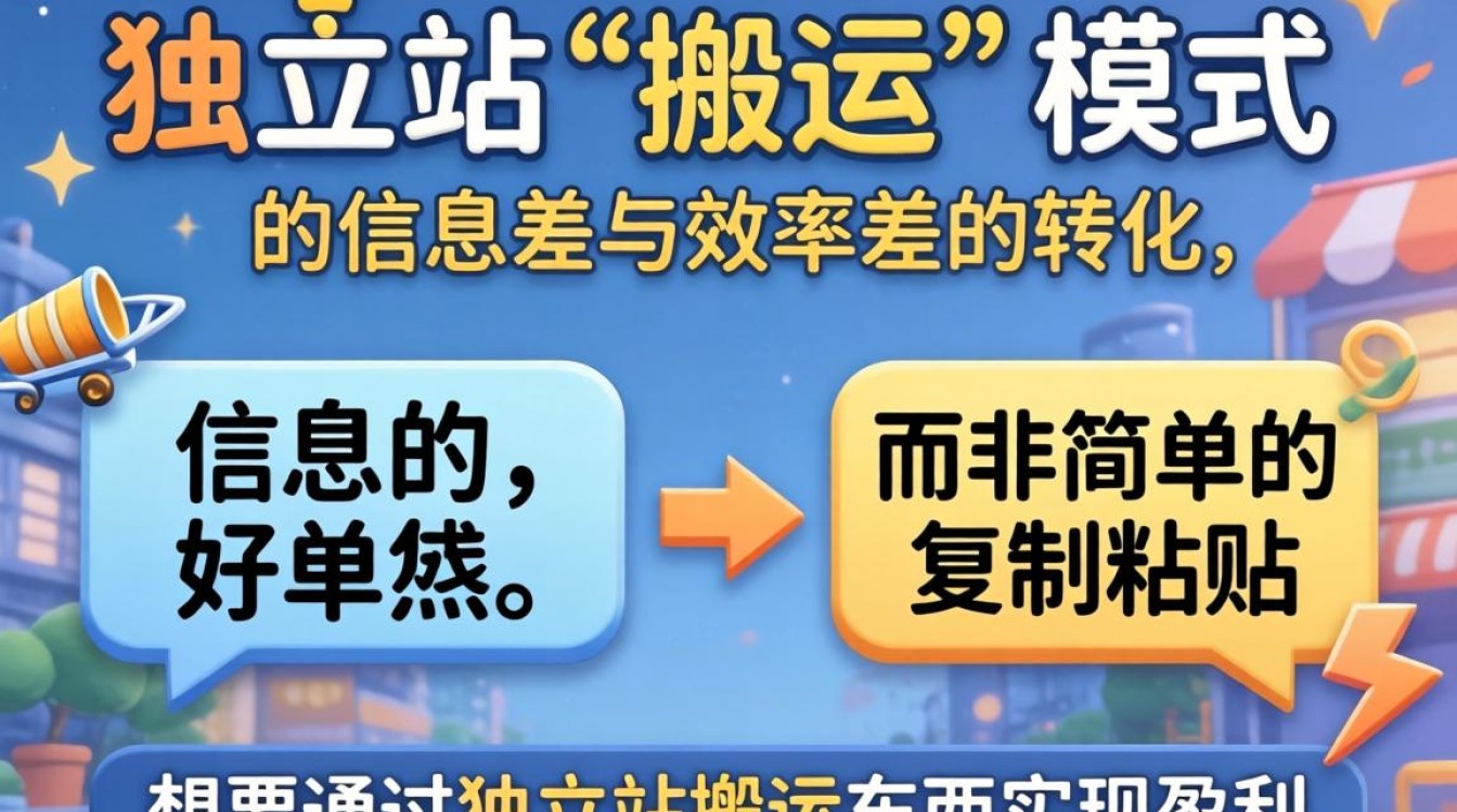 独立站怎么搬运东西