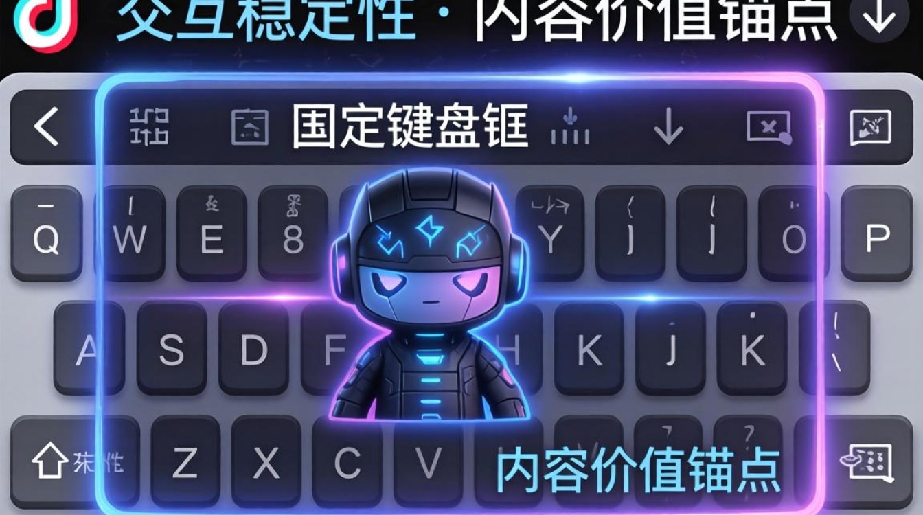 抖音键盘框怎么固定不动