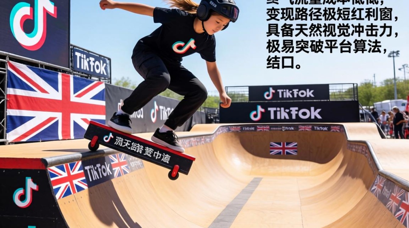 TikTok跑酷网红英国出海变现完整教程