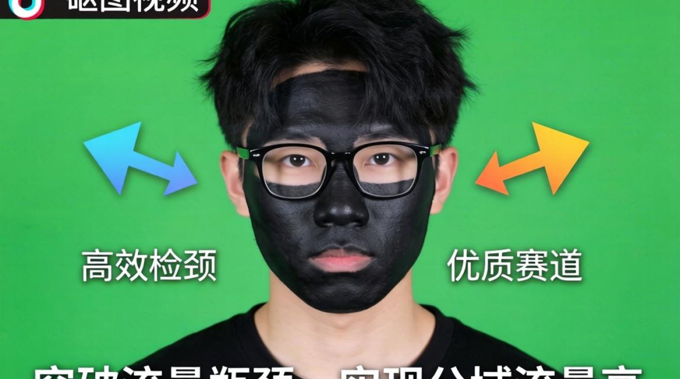 抖音黑脸抠图怎么制作的