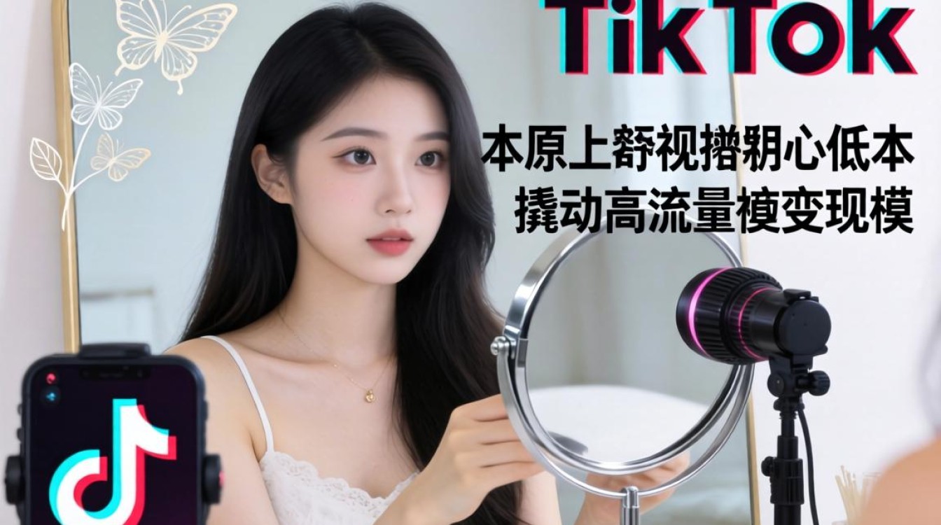 海外tiktok美女擦镜子持续收入增长