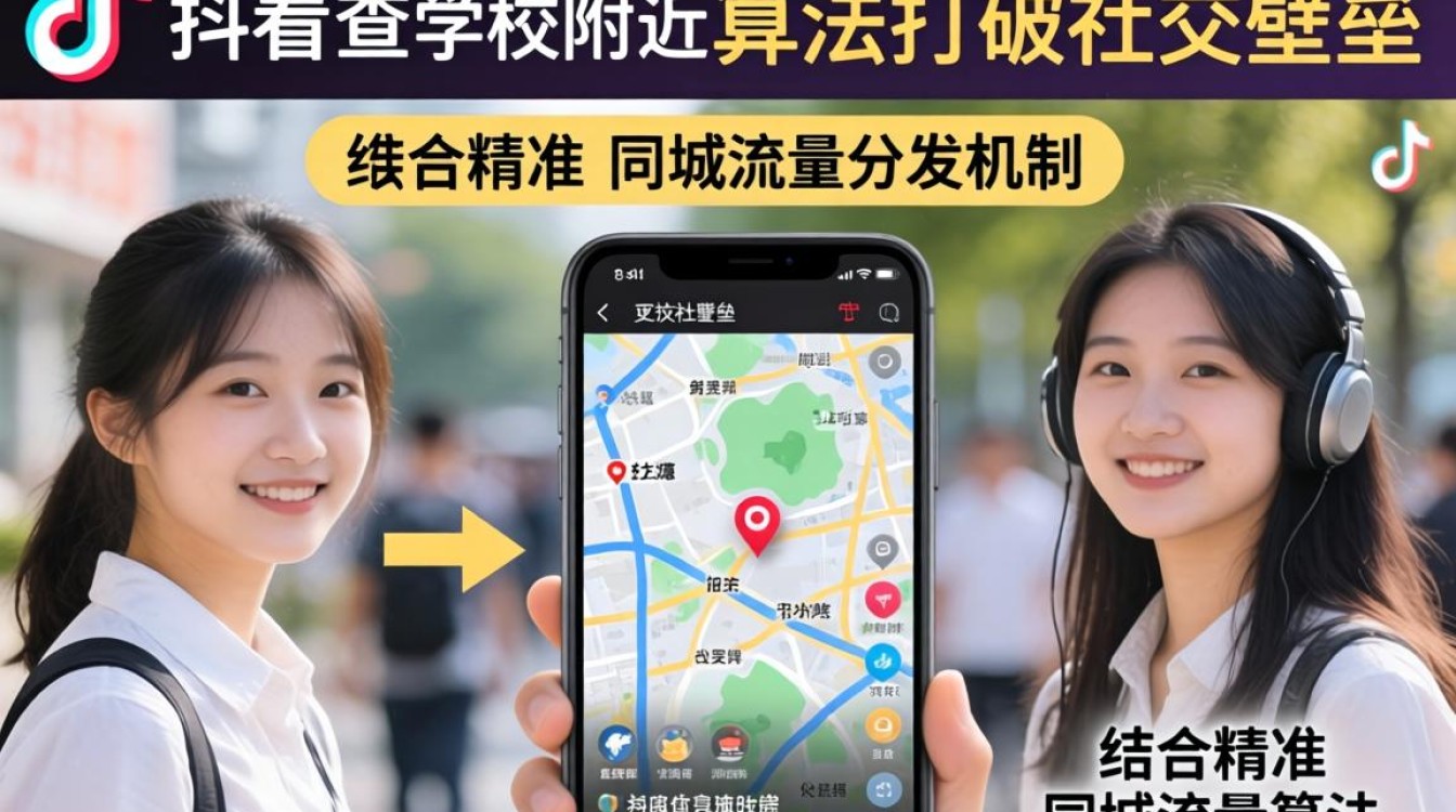 抖音怎么看学校附近的人