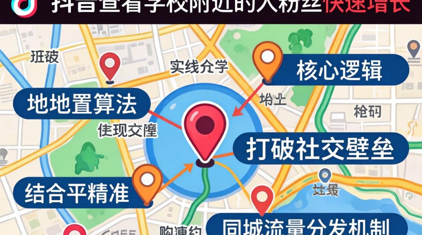 抖音怎么看学校附近的人