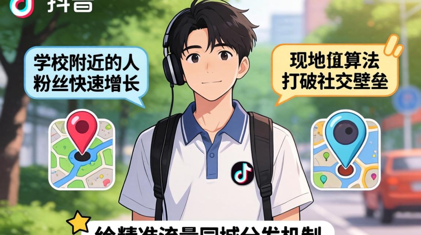 抖音怎么看学校附近的人