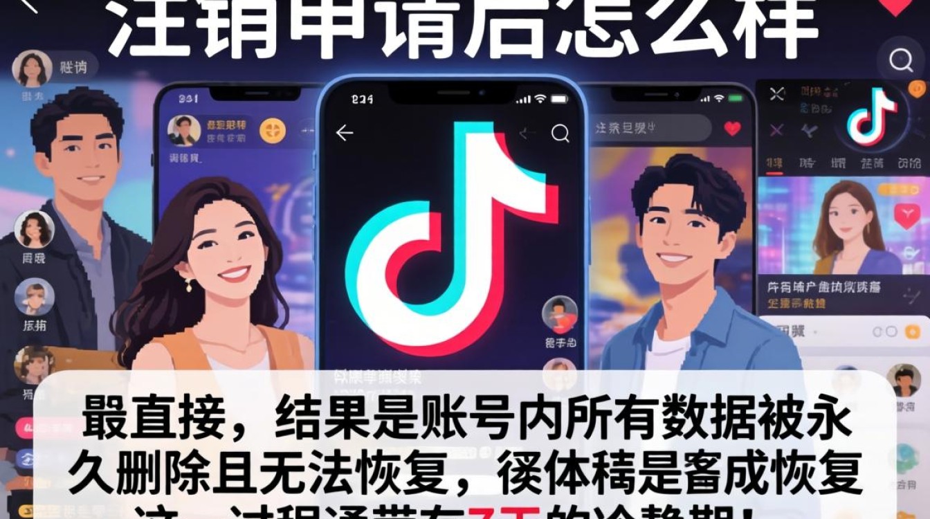抖音注销申请后会怎么样