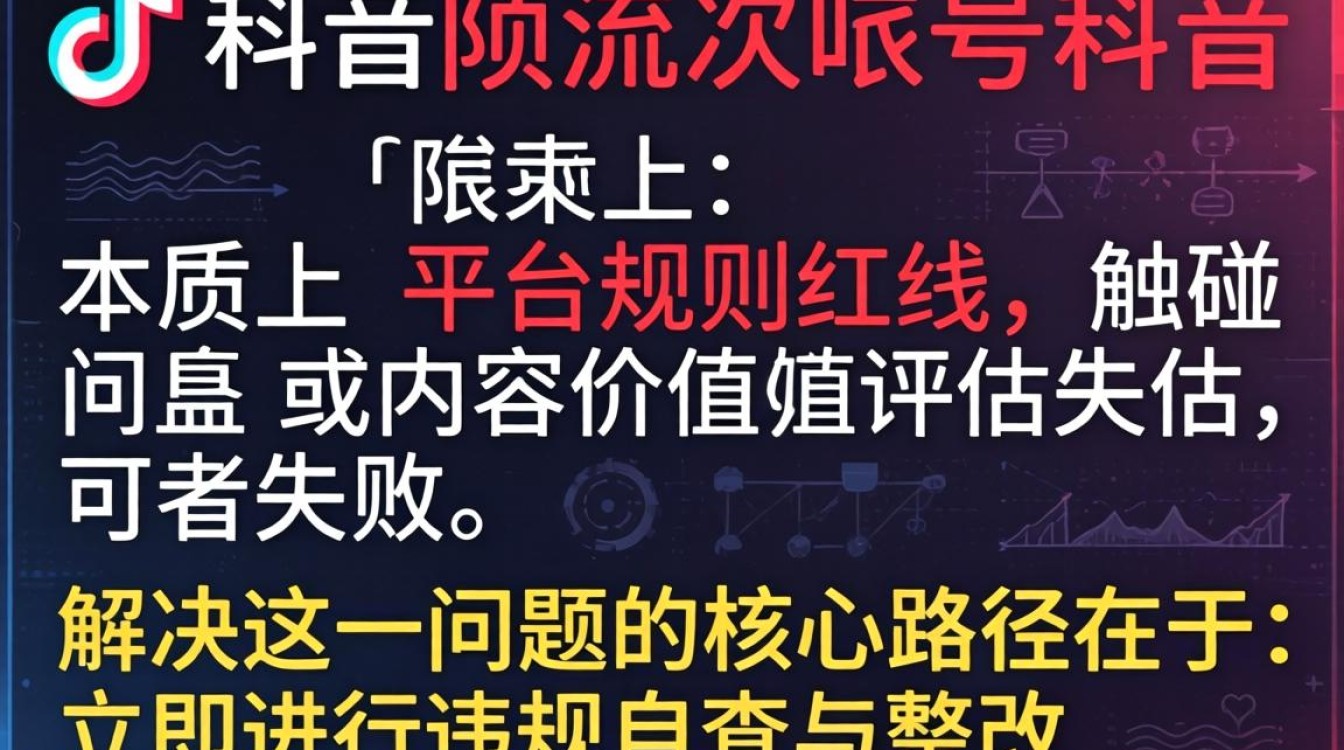 抖音限流了怎么快速恢复正常