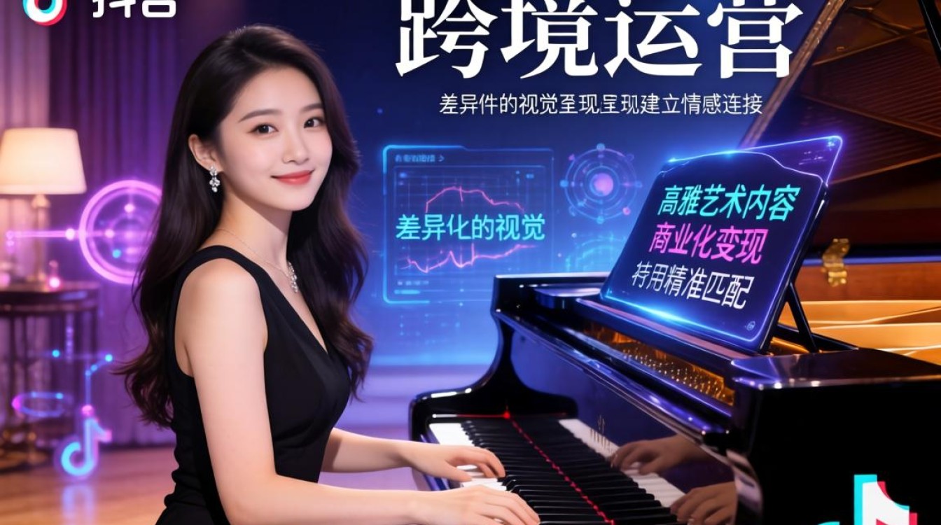TikTok女钢琴家如何做跨境运营