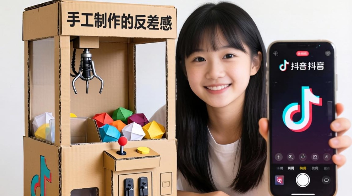 怎么用纸做抓娃娃机抖音