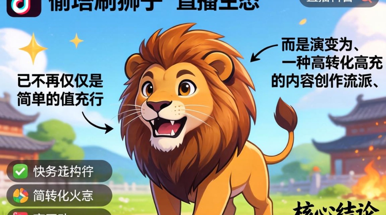 TikTok偷塔刷狮子怎么玩