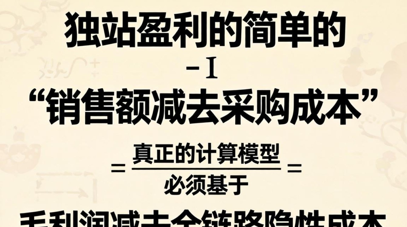 独立站利润计算公式详解