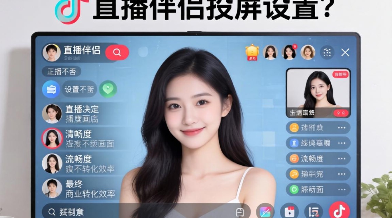 抖音直播伴侣怎么调投屏