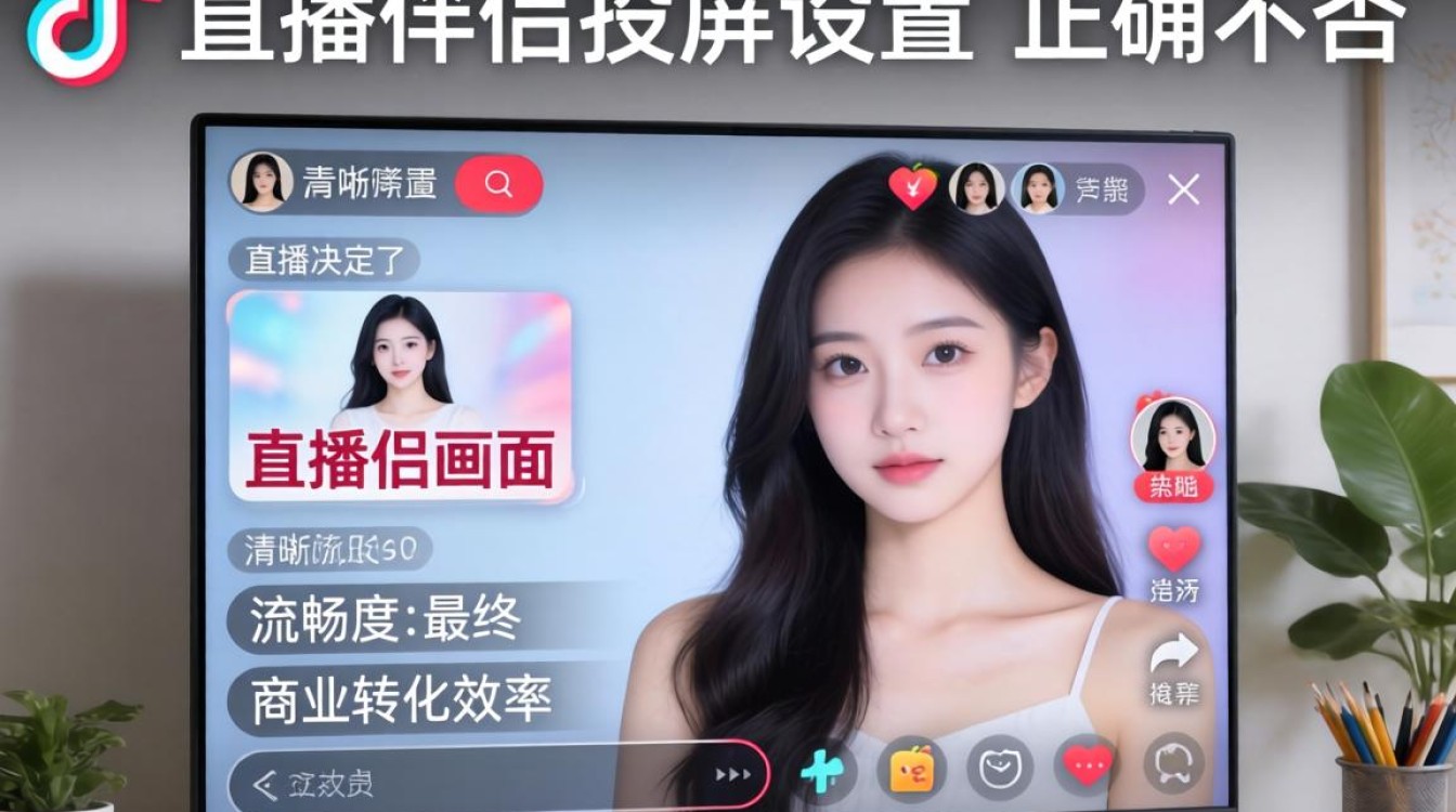 抖音直播伴侣怎么调投屏