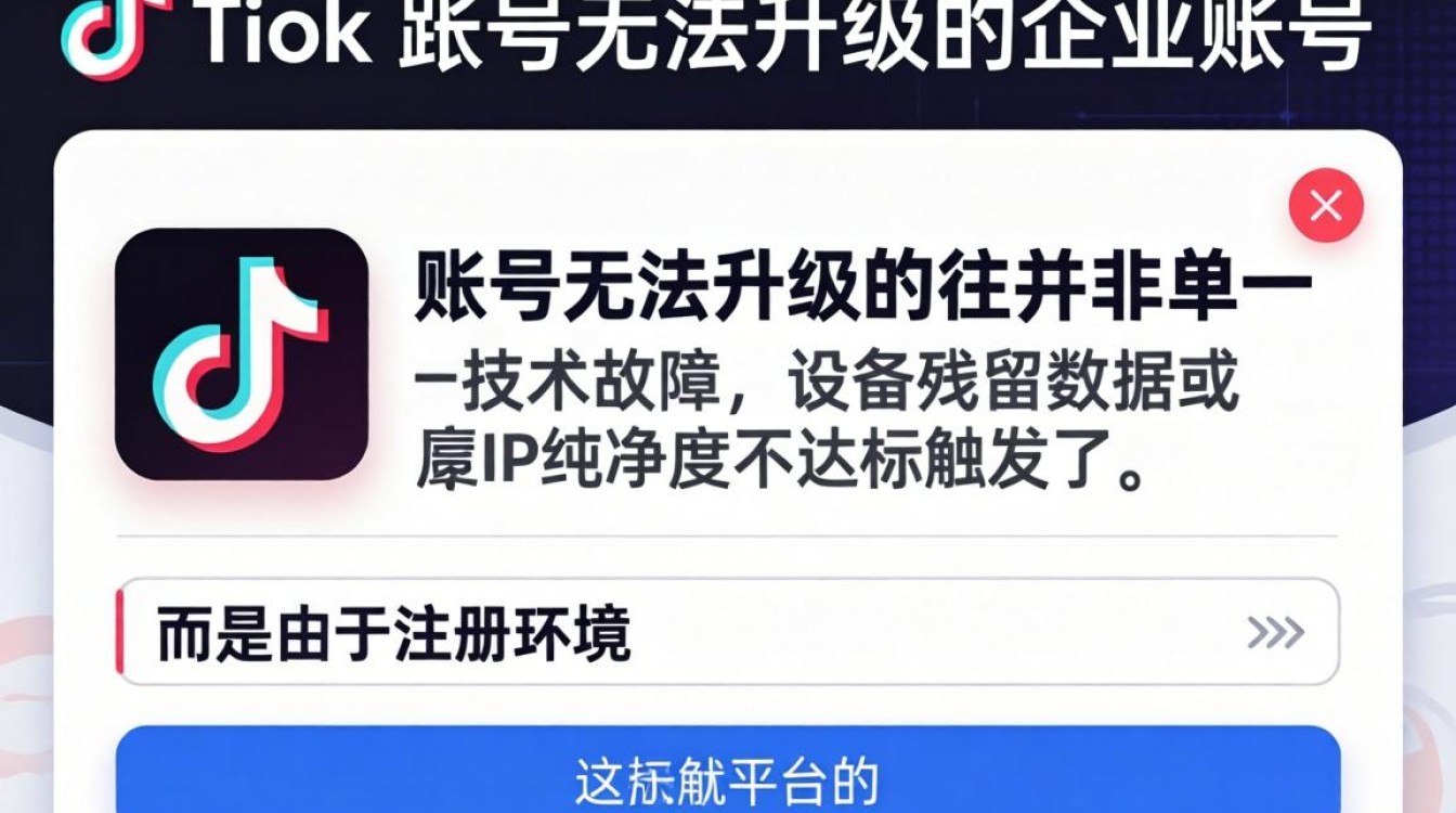 TikTok成不了企业账号怎么办