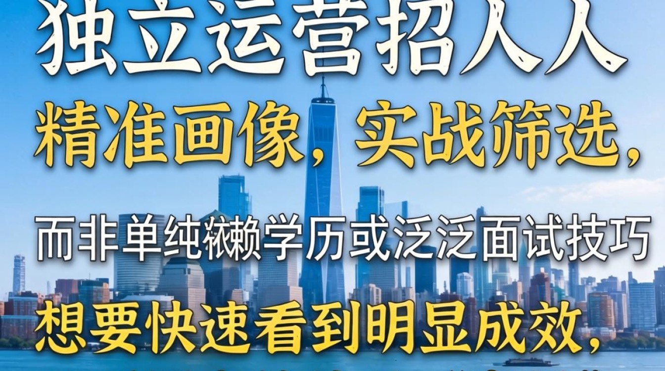 独立站运营怎么招人才能快速看到明显成效