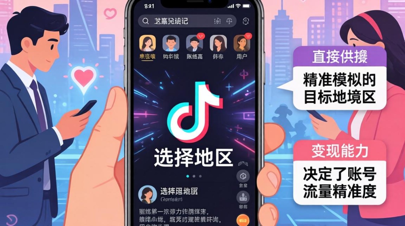 TikTok选择地区如何操作