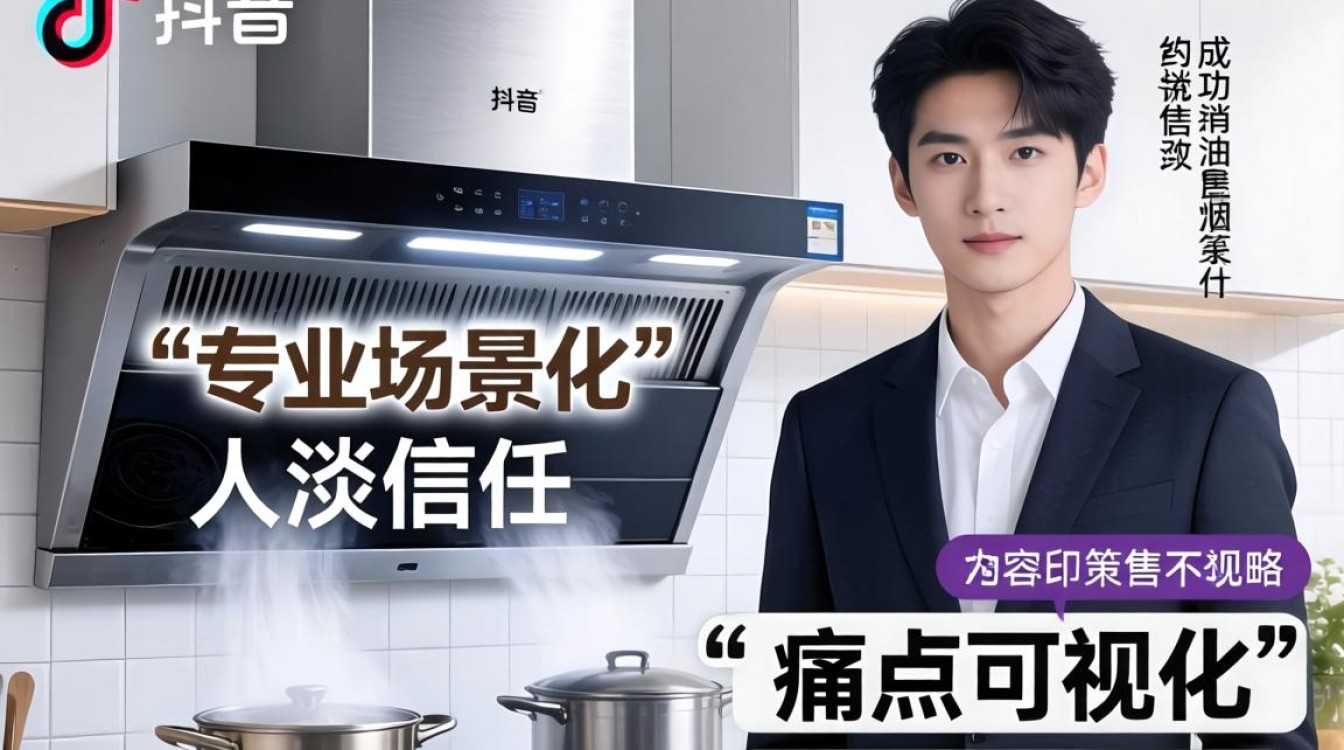 油烟机怎么在抖音卖货 账号定位与内容规划
