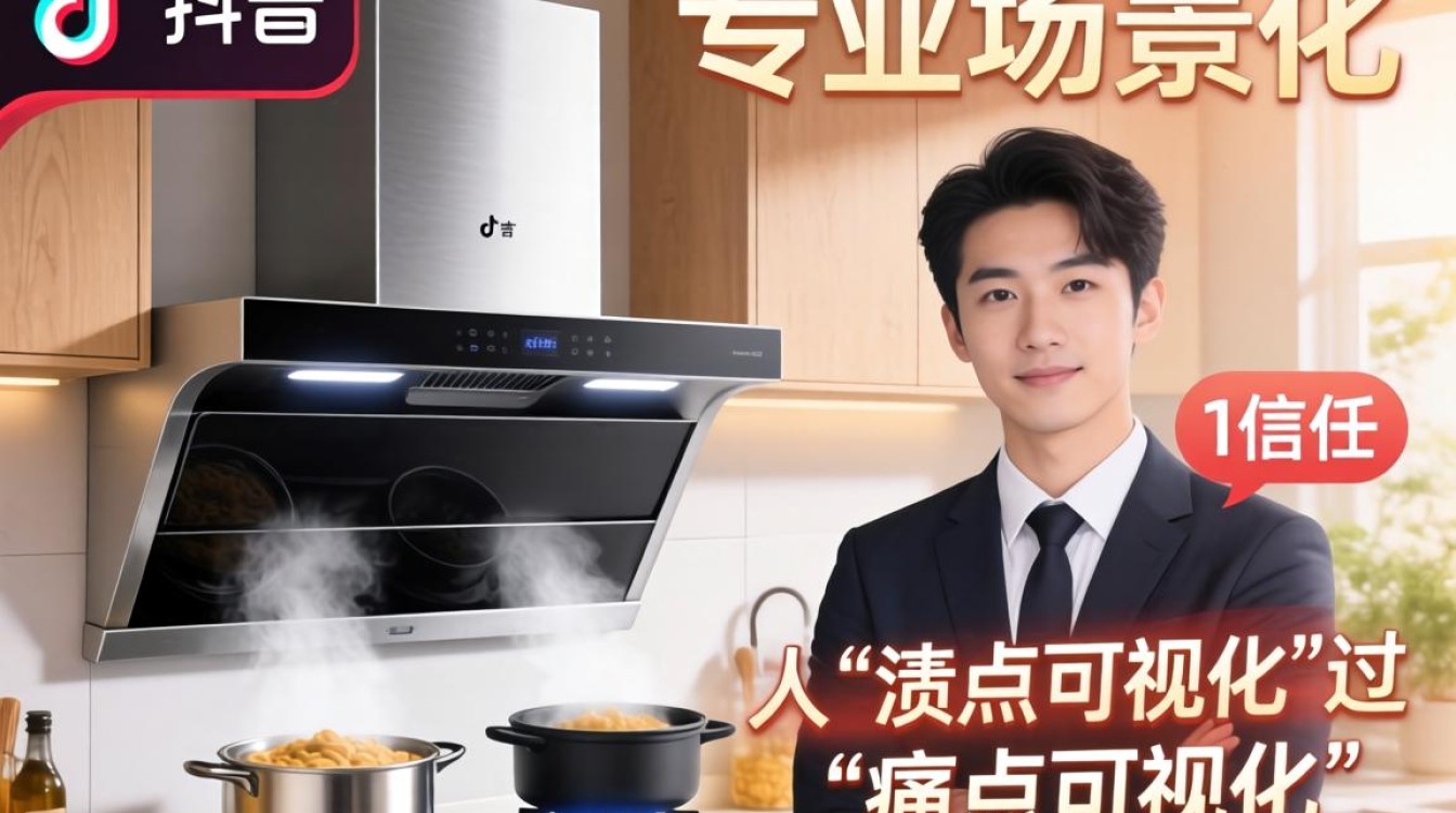 油烟机怎么在抖音卖货 账号定位与内容规划