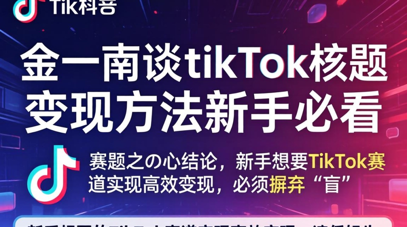 快手金一南谈tiktok变现方法新手必看