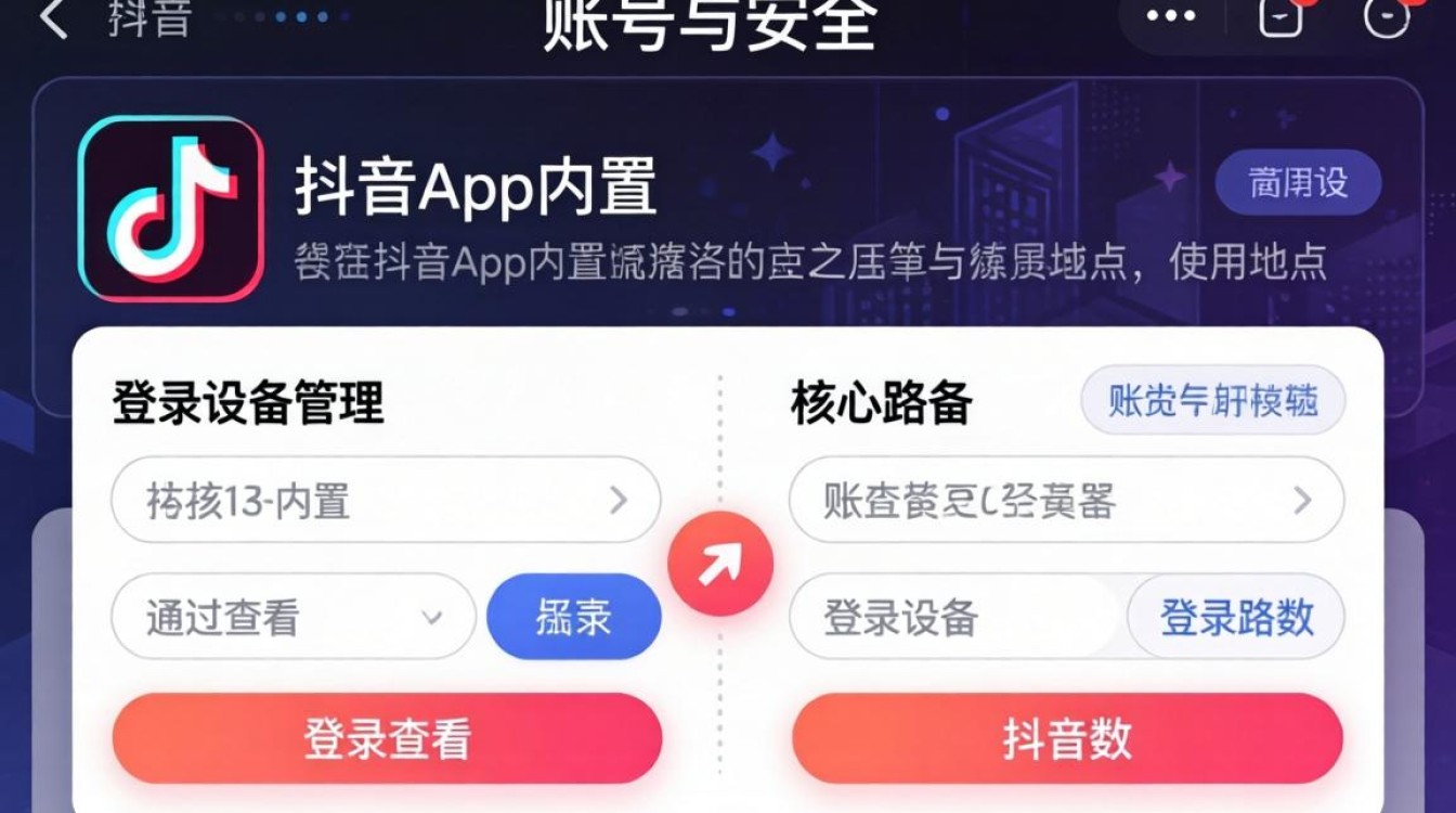 抖音账号登录设备查询方法