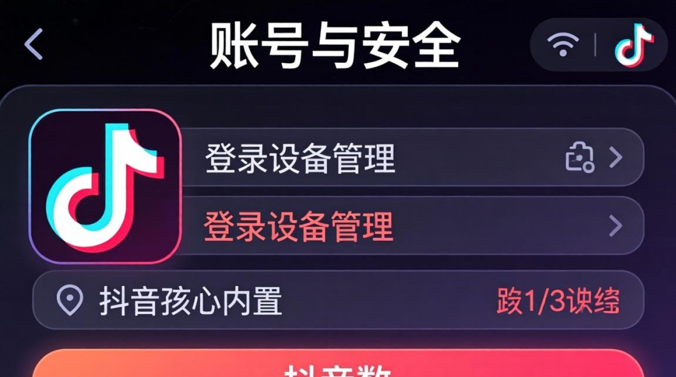 抖音账号登录设备查询方法