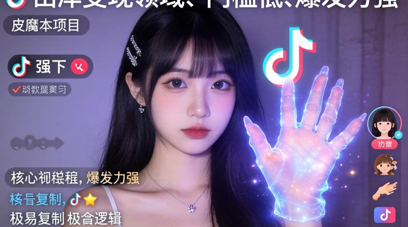 TikTok美女手指发光魔术怎么做?手指发光魔术变现教程 TikTok美女手指发光魔术怎么做