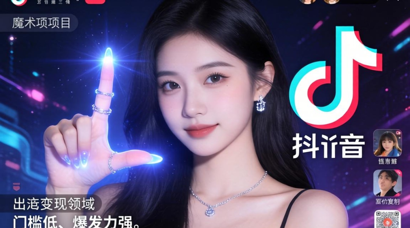 TikTok美女手指发光魔术怎么做?手指发光魔术变现教程 TikTok美女手指发光魔术怎么做