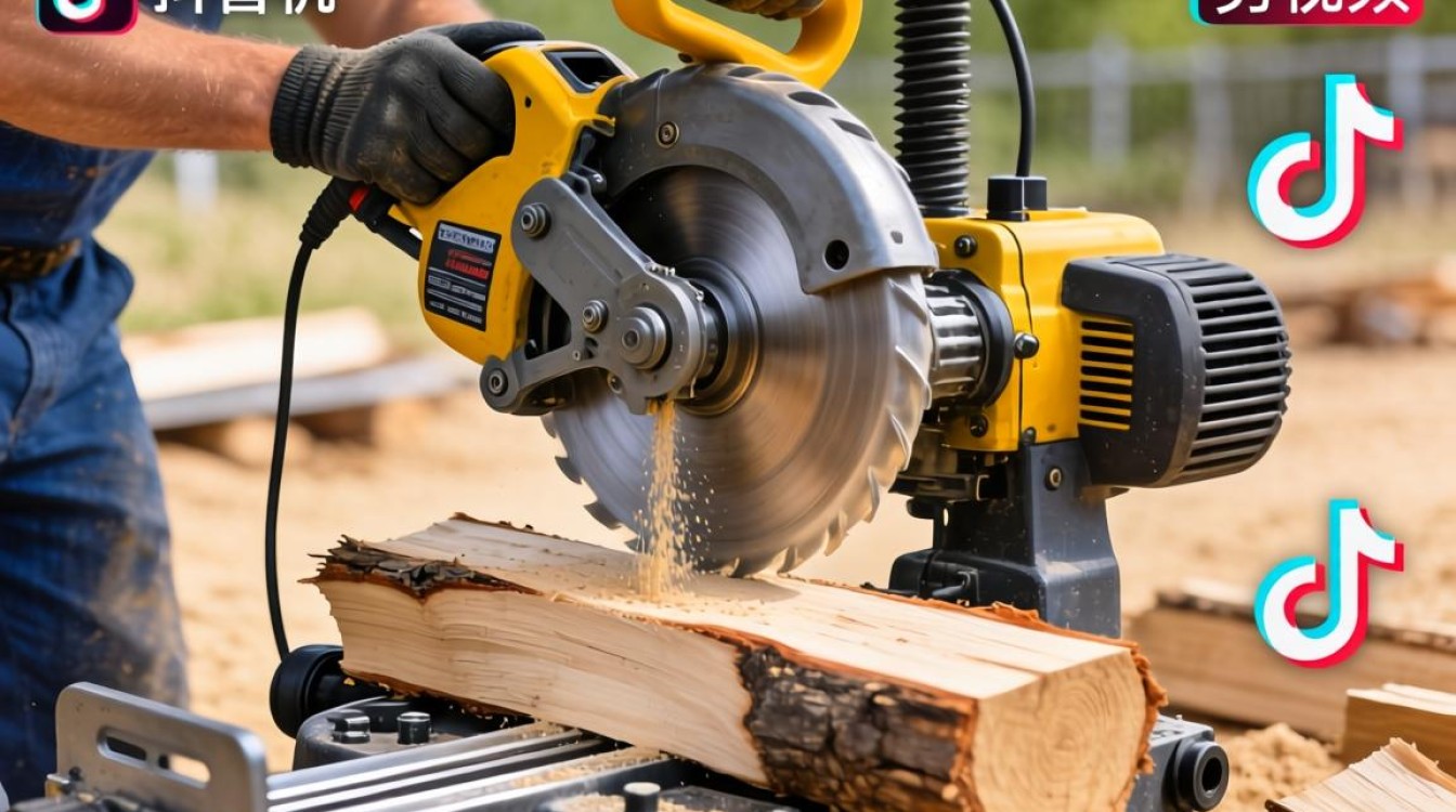 抖音劈柴机怎么做视频