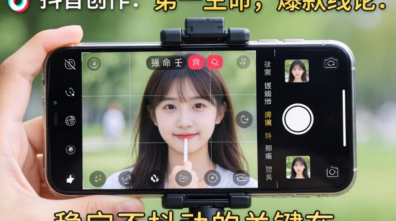 拍抖音怎么拍手机不抖动