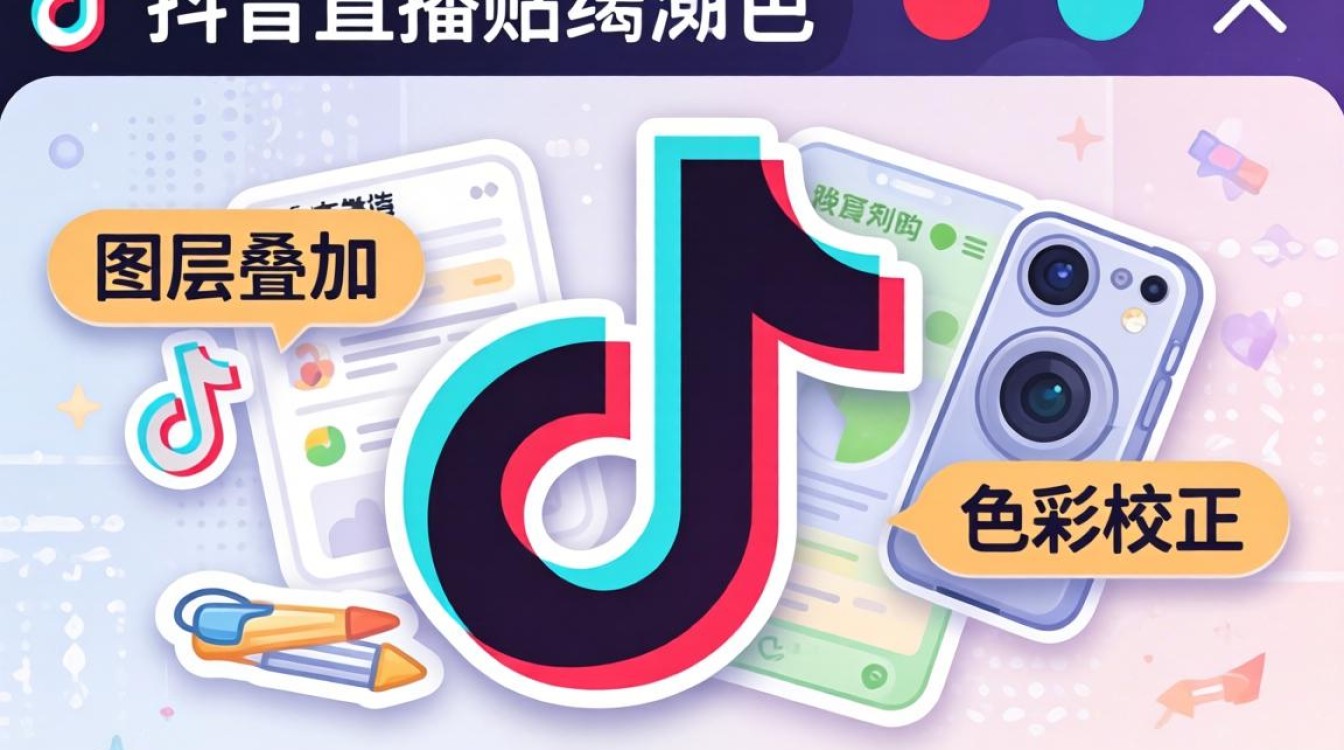 抖音怎么改直播贴纸颜色