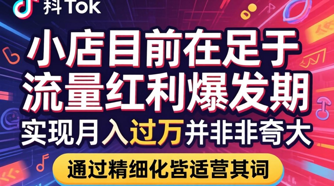 TikTok小店如何月入过万