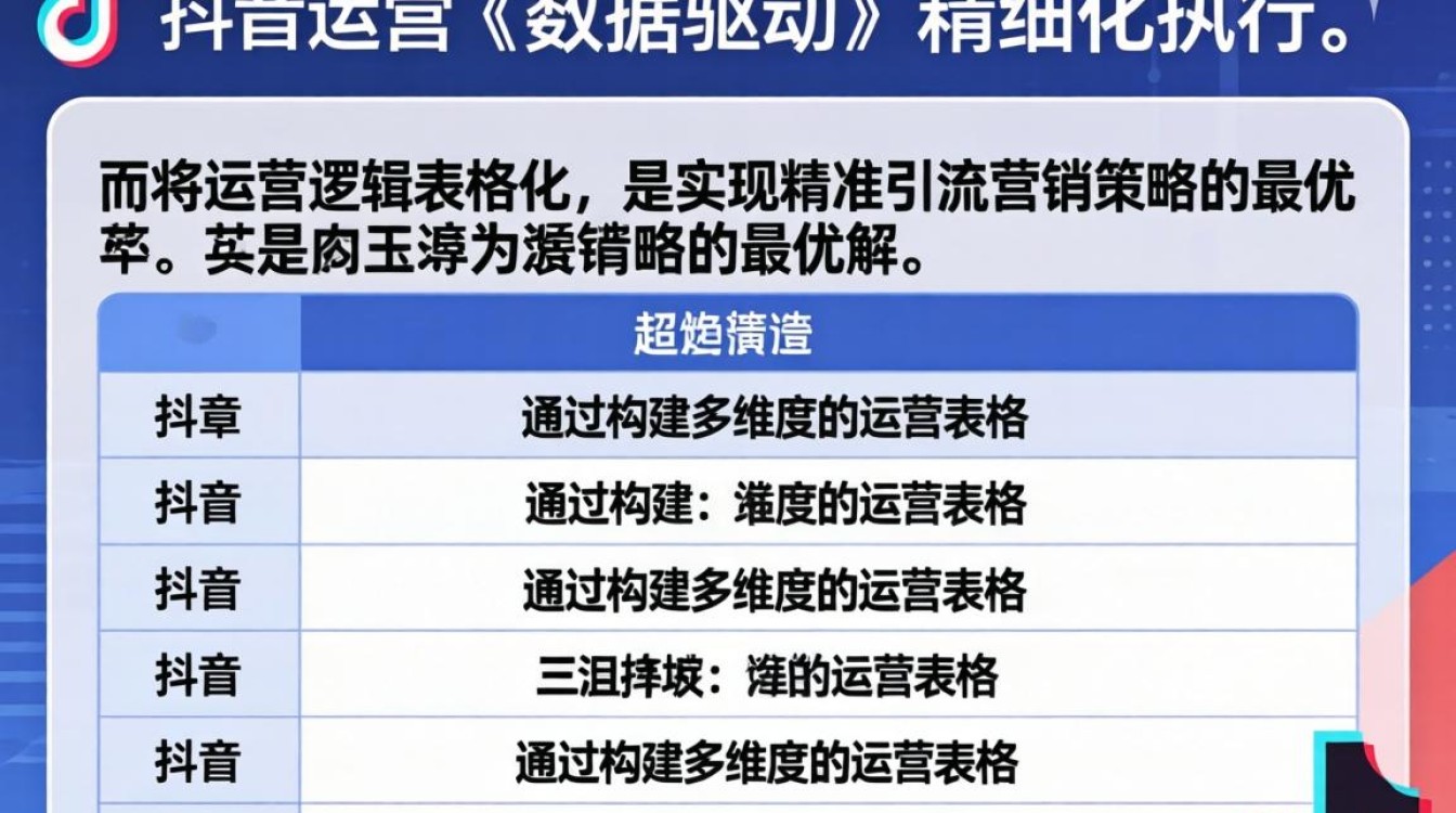 抖音运营怎么做表格的?抖音精准引流营销策略有哪些? 抖音精准引流营销策略有哪些