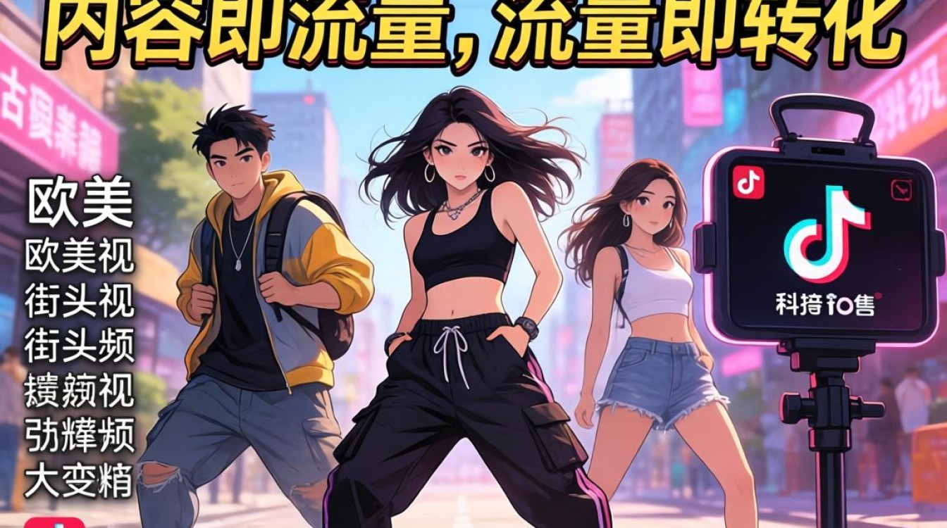 直播带货欧美舞蹈tiktok街头视频怎么做