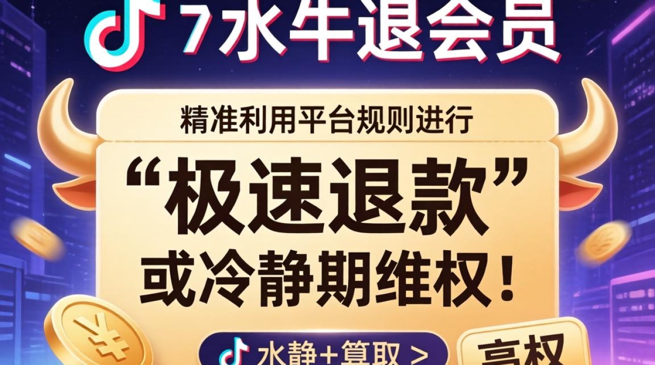 抖音小水牛会员退款流程详解