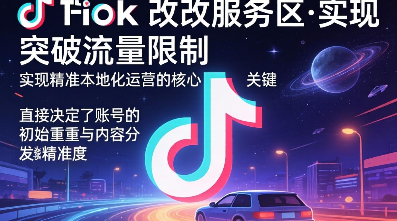 TikTok怎么更改服务区