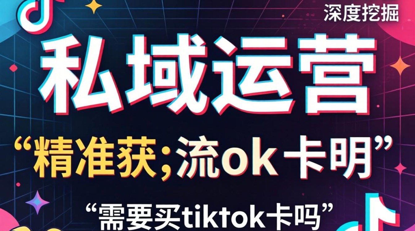 私域运营需要买tiktok卡吗