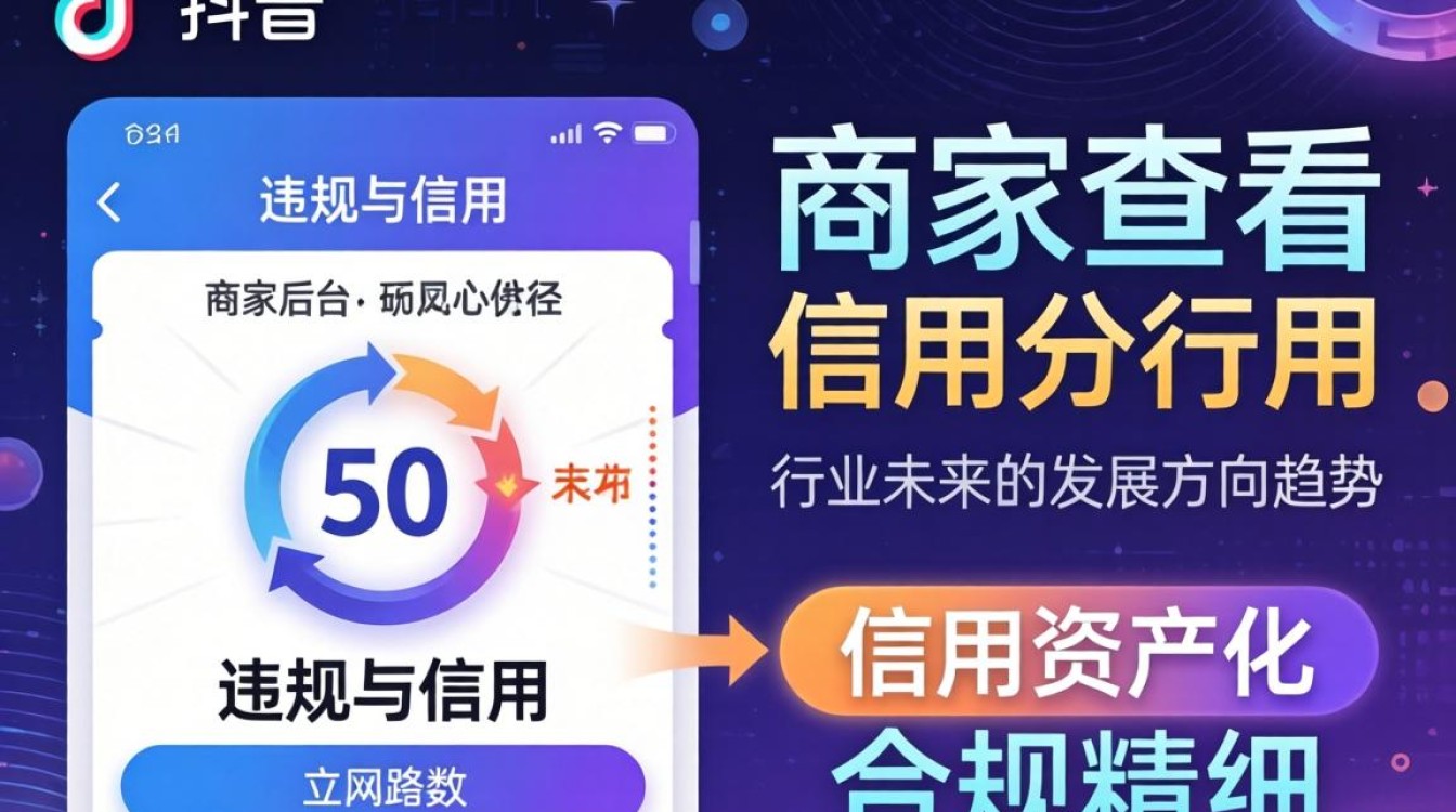 抖音商家怎么看信用分数?信用分提升技巧与行业趋势分析 信用分提升技巧与行业趋势分析