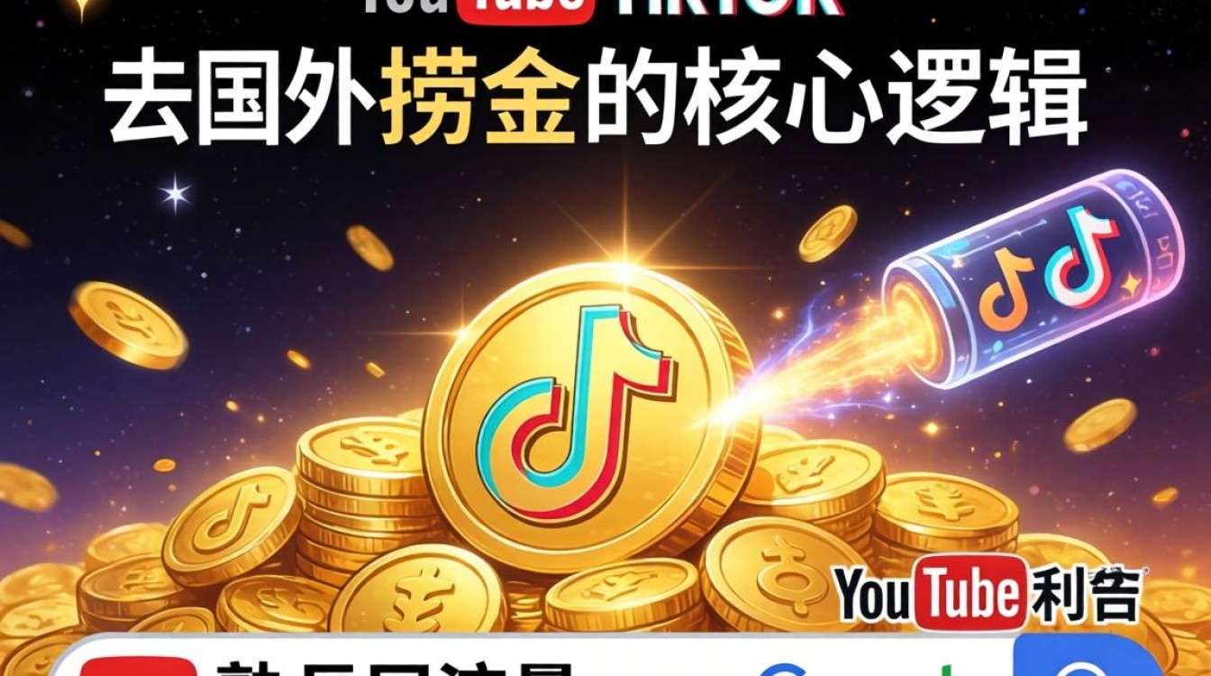 YouTube去国外tiktok捞金怎么变现