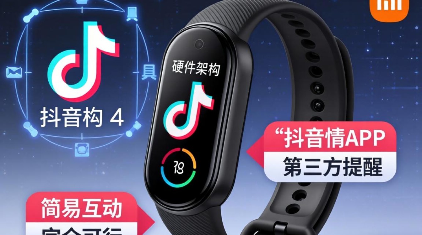 小米手环4能安装抖音吗